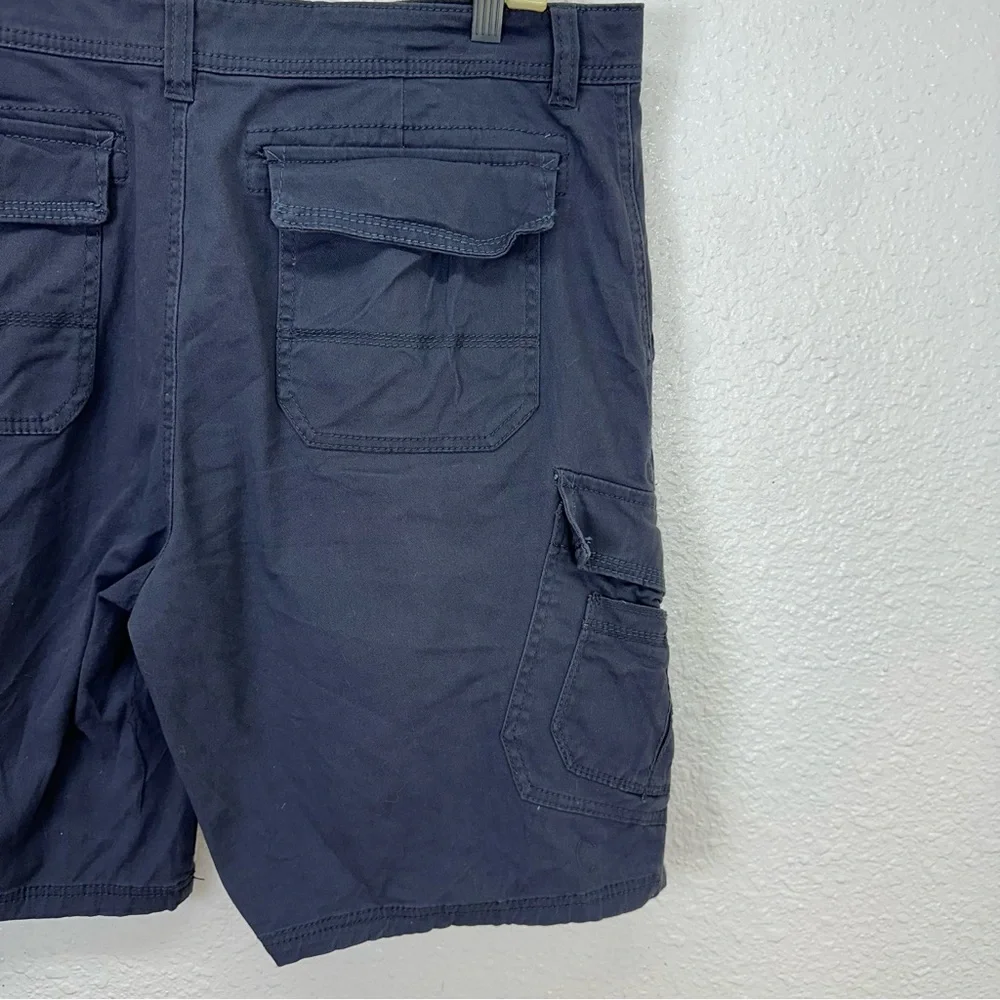 UNION BAY UB Cargo Shorts Men 38 Y2K Blue Gray Chunky Skate Cargo Bermuda hiking